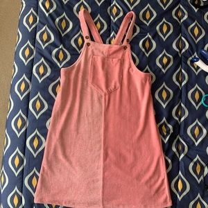 Velvety Dress Overalls